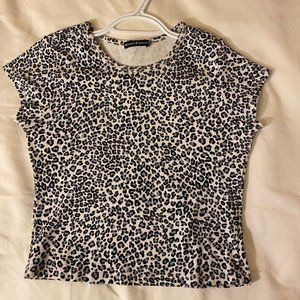Rare Brandy Melville cheetah print top